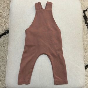 Mebie Baby 0-3 Cotton Overalls Mauve